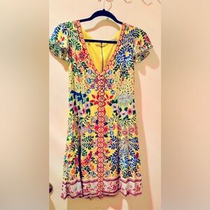 Alice & Olivia Hadley Button Front Flare dress